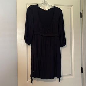 Forever 21, 3/4 Length Sleeve Black Dress, Size L